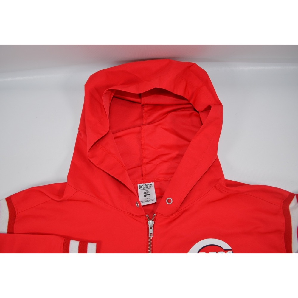 Victoria's Secret Cincinnati Reds Love Pink  1/4 Zip Pullover Jacket Womens‎ S - Picture 15 of 16